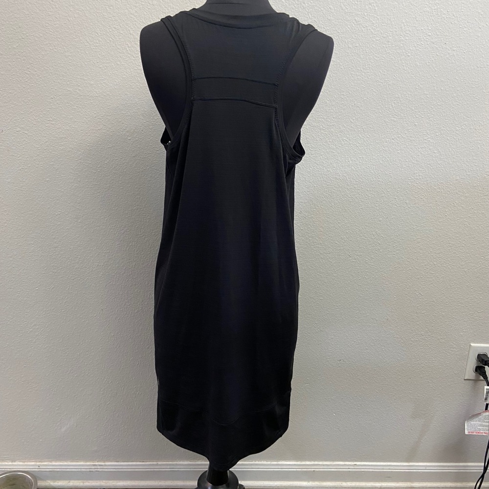 Athleta Women's Medium Black Pacifika Illume Athletic Dress‎ Sleeveless Pockets - Picture 8 of 10